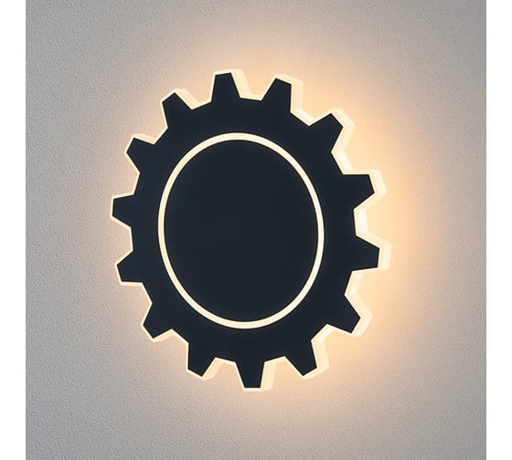 Настенный светодиодный светильник Elektrostandard MRL LED 1100 / Gear L LED черный a040752 1