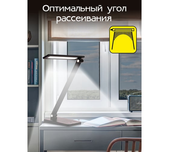 Настольный светильник с USB Citilux Ньютон черный CL803081