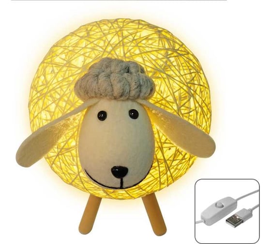 Светодиодный декоративный светильник-ночник Jazzway "Овечка" LAMB-USB 5038110