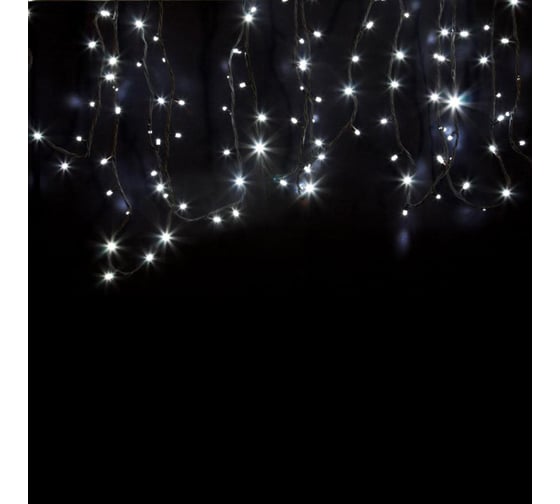 Гирлянда нить Neon-Night 20м, 200LED белый, черный каучук, IP67, с эффектом мерцания 315-525