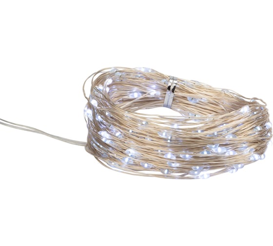 Гирлянда Neon-Night роса с трансформатором 50 м, 500 led, белое свечение 303-225