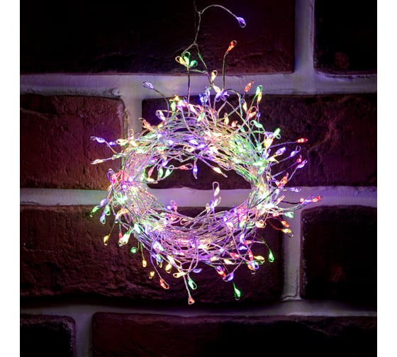 Гирлянда Neon-Night роса фейерверк с трансформатором 20 м, 1000 led, цвет свечения мультиколор 303-249
