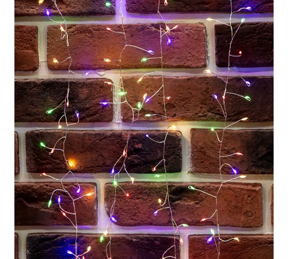 Гирлянда Neon-Night роса фейерверк с трансформатором 20 м, 1000 led, цвет свечения мультиколор 303-249