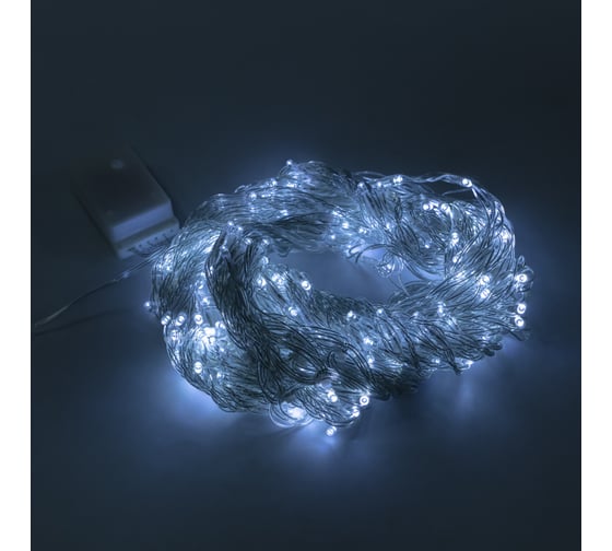 Гирлянда Neon-Night светодиодный дождь 3x2 м, эффект водопада, прозрачный провод, 230 в, диоды белые, 240 led 235-005