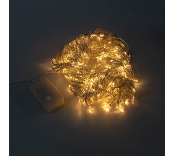 Гирлянда Neon-Night светодиодный дождь 3x2 м, эффект водопада, прозрачный провод, 230 в, диоды теплые белые, 240 led 235-006 1