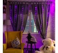 Гирлянда Дождь из Росы Neon-Night 3х3 м, 300 LED розовый, IP20, USB + пульт управления 315-987