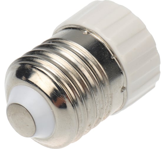 Цокольный переходник REXANT e27-gu5.3 белый 11-8857