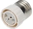 Цокольный переходник REXANT e27-gu5.3 белый 11-8857 1
