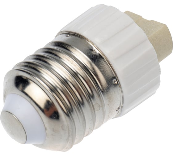 Цокольный переходник REXANT e27-g9 белый 11-8858