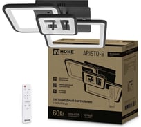 Светодиодный светильник IN HOME elegant aristo-b 60Вт, 230В, 3000-6500k, 4700Лм, 531x448x151мм, пульт ду, черный 4690612047287
