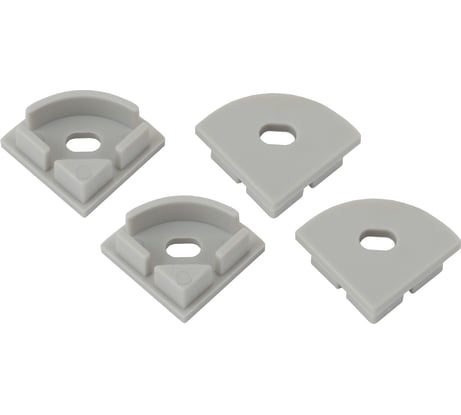 Набор заглушек для профиля CAB280 ЭРА 1616R-3B 4 сквозные круглые Б0039452