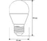 Светодиодная лампа Camelion LED12-G45/830/E27 12Вт 220В 13694 2