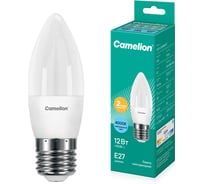 Светодиодная лампа Camelion LED12-C35/845/E27 12Вт 220В 13690