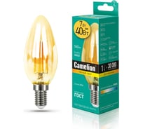 Светодиодная лампа Camelion LED7-C35-FL-GD/830/E14 7Вт 220В 13451