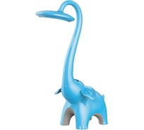 Настольный светильник Camelion KD-851 C13 голубой LED Слон 6Вт, 230В, сенсорный, 3 уровня яркости, 3 цветовые температуры, ночник 13304