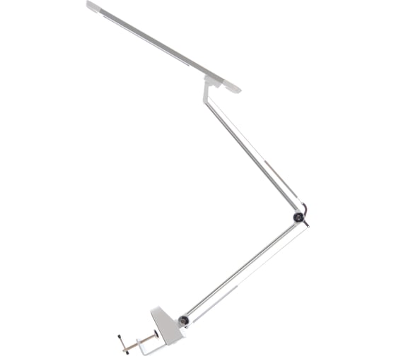 Настольный светильник Camelion KD-843 C01 белый LED 13Вт, 230В, 900Лм, сенсорный, регулировка яркости и цветовой температуры, струбцина 13521