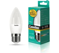 Светодиодная лампа Camelion LED12-C35/830/E27 12Вт 220В 13688