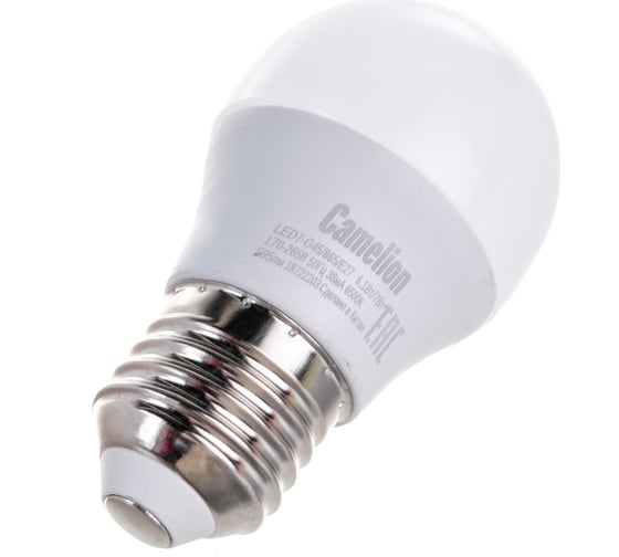 Светодиодная лампа Camelion LED7-G45/865/E27 7Вт 220В 12647
