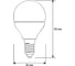 Светодиодная лампа Camelion LED8-G45/845/E14 8Вт 220В 12393 3