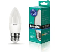 Светодиодная лампа Camelion LED8-C35/865/E27 8Вт 220В 13372