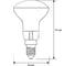 Лампа накаливания, зеркальная матовая Camelion MIC 60/R50/FR/E14 12660 2