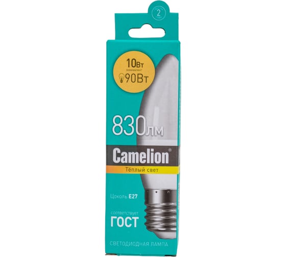 Светодиодная лампа Camelion LED10-C35/830/E27 10Вт 220В 13560