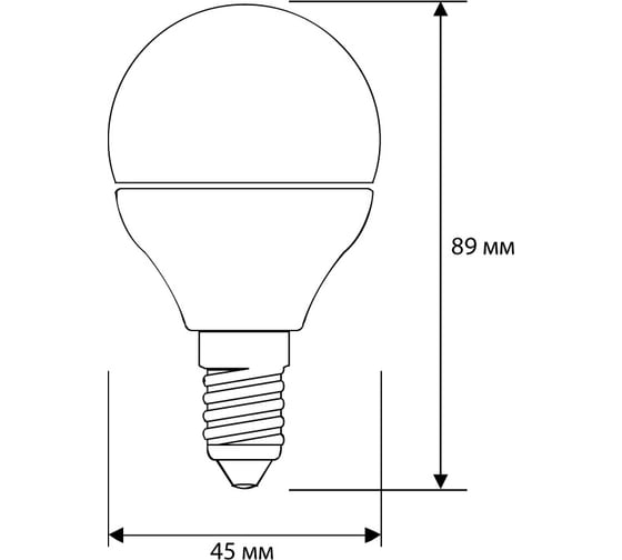Светодиодная лампа Camelion LED10-G45/830/E14 10Вт 220В 13565