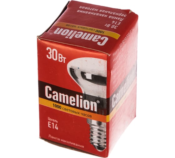 Лампа накаливания, зеркальная матовая Camelion MIC 30/R39/FR/E14 12657