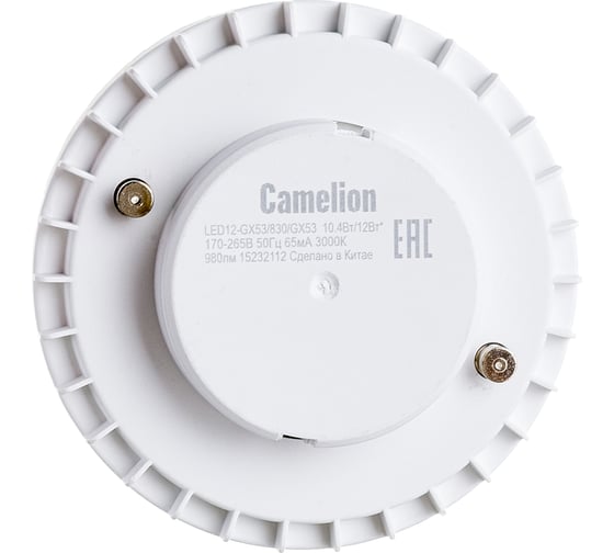 Светодиодная лампа Camelion LED12-GX53/830/GX53 12Вт 220В 12786