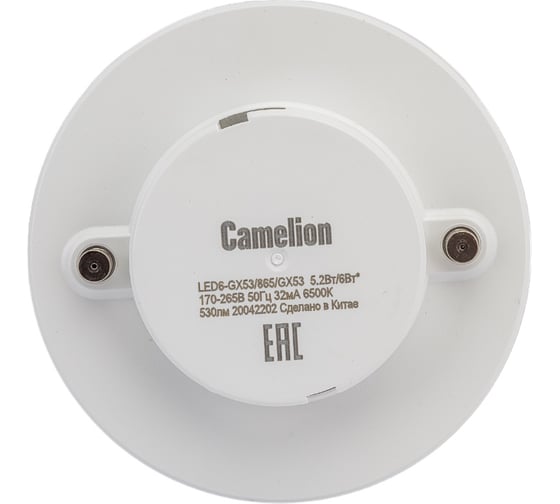 Светодиодная лампа Camelion LED6-GX53/865/GX53 6Вт 13617