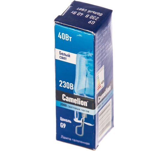 Галогенная лампа без рефлектора Camelion G9 40W COOL 220V, 2000 часов 11467
