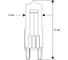 Галогенная лампа без рефлектора Camelion G9 40W COOL 220V, 2000 часов 11467 2