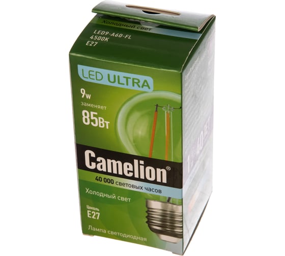 Светодиодная лампа Camelion LED9-A60-FL/845/E27 9Вт 220В 13233