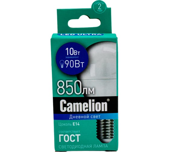 Светодиодная лампа Camelion LED10-G45/865/E14 10Вт 220В 13569