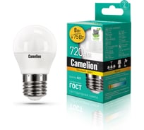 Светодиодная лампа Camelion LED8-G45/830/E27 8Вт 220В 12392