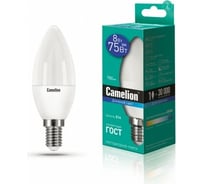 Светодиодная лампа Camelion LED8-C35/865/E14 8Вт 220В 13370