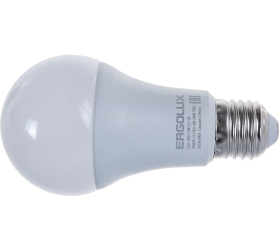 Электрическая светодиодная лампа Ergolux LED-A60-17W-E27-3K ЛОН 17Вт E27 3000K 172-265В 13179