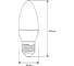 Электрическая светодиодная лампа Ergolux LED-C35-9W-E27-3K Свеча 9Вт E27 3000K 172-265В 13170 3