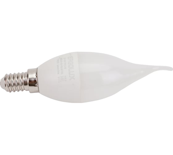 Электрическая светодиодная лампа Ergolux LED-CA35-7W-E14-6K Свеча на ветру 7Вт E14 6500K 172-265В 12876