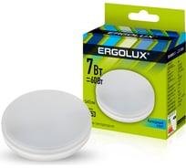 Электрическая светодиодная лампа Ergolux LED-GX53-7W-GX53-4K 7Вт GX53 4500К 172-265В 13513