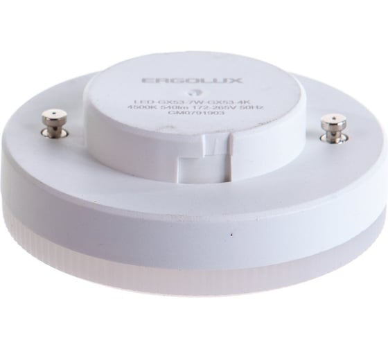 Электрическая светодиодная лампа Ergolux LED-GX53-7W-GX53-4K 7Вт GX53 4500К 172-265В 13513