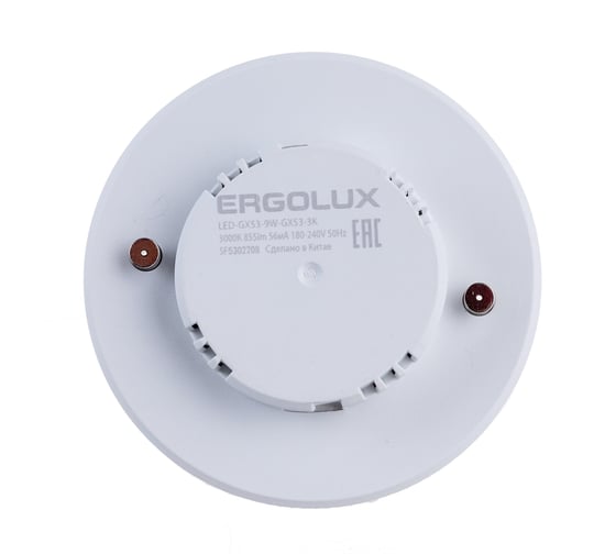 Электрическая светодиодная лампа Ergolux LED-GX53-9W-GX53-3K 9Вт GX53 3000К 172-265В 13514
