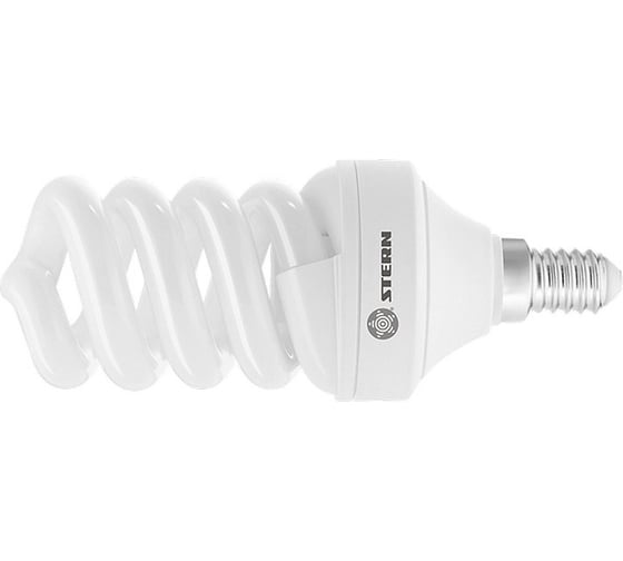 Компактная люминесцентная лампа Stern спиральная, 11W, 2700K, E14, 8000ч 90922