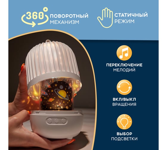 Светодиодный ночник-проектор Neon-Night melony 601-525