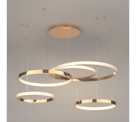 Подвесной светодиодный светильник с пультом управления Eurosvet 90175/5 медный a045415