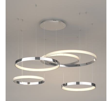 Подвесной светодиодный светильник с пультом управления Eurosvet 90175/5 хром a045416