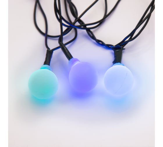 Гирлянда Neon-Night шарики ø18 мм, 5 м, темно-зеленый пвх, 30 диодов, цвет rgb 303-540