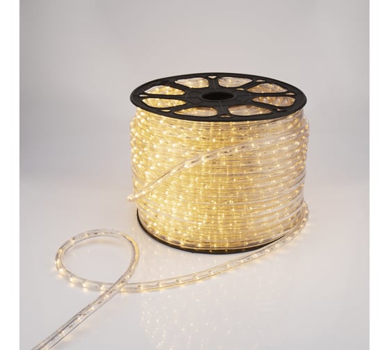 Гирлянда дюралайт Neon-Night LED, 24В, 36 LED/м, теплый белый, бухта 100м 121-156
