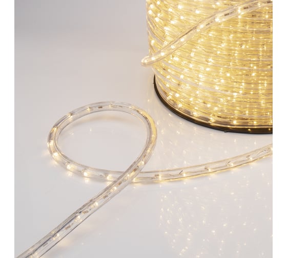Гирлянда дюралайт Neon-Night LED, 24В, 36 LED/м, теплый белый, бухта 100м 121-156