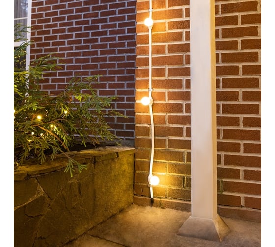 Белт-лайт Neon-Night Belt-light 2 жилы шаг 20 см, 500 патронов, е27, белый провод, влагостойкая ip65 331-254